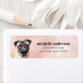Pug retouradreslabels etiket (Insitu)