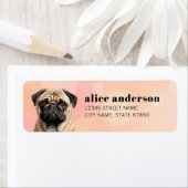 Pug retouradreslabels etiket (Insitu)