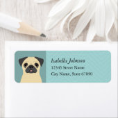 Pug retouradreslabels etiket (Insitu)