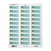 Pug retouradreslabels etiket (Full Sheet)