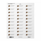 Pug Retouradreslabels Etiket (Full Sheet)