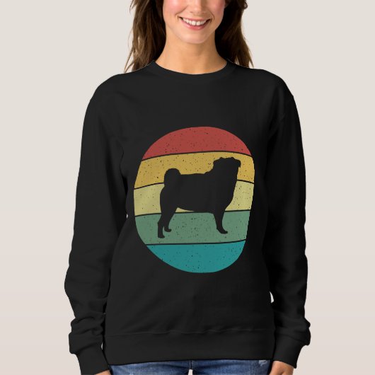 Pug Retro Classic T-shirt 331 (Voorkant)