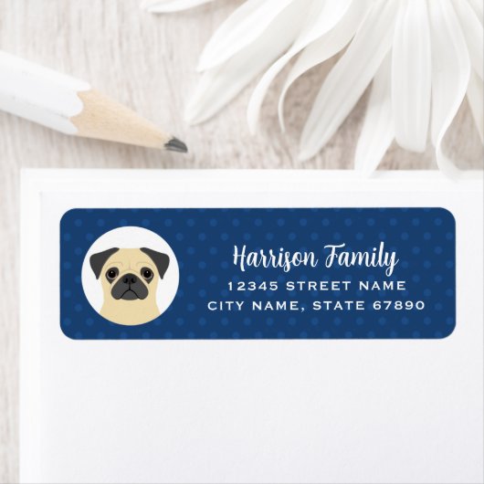 Pug Return Address Labels (Insitu)