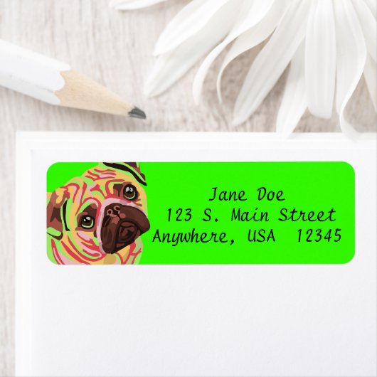 Pug Return Address Labels (Insitu)