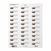 Pug Return Address Labels (Full Sheet)