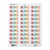 Pug Return Address Labels (Full Sheet)