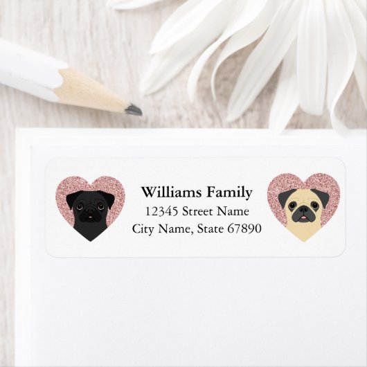 Pug Return Address Labels (Insitu)