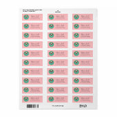 Pug Return Address Labels (Full Sheet)