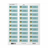 Pug Return Address Labels (Full Sheet)