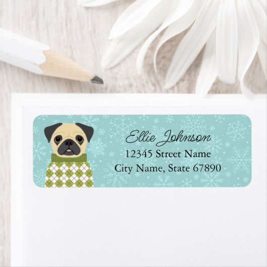 Pug Return Address Labels (Insitu)