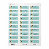 Pug Return Address Labels (Full Sheet)