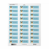 Pug Return Address Labels (Full Sheet)