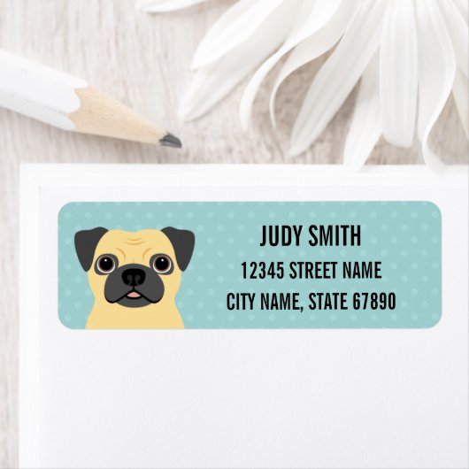 Pug Return Address Labels (Insitu)