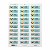 Pug Return Address Labels (Full Sheet)