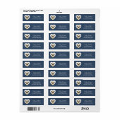 Pug Return Address Labels (Full Sheet)