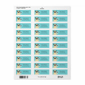 Pug Return Address Labels (Full Sheet)