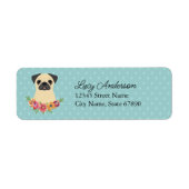 Pug Return Address Labels (Voorkant)