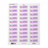 Pug Return Address Labels (Full Sheet)