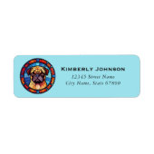 Pug Return Address Labels (Voorkant)