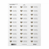 Pug Return Address Labels (Full Sheet)