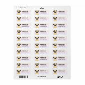 Pug Return Address Labels (Full Sheet)