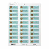 Pug Return Address Labels (Full Sheet)