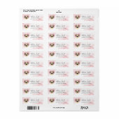 Pug Return Address Labels (Full Sheet)