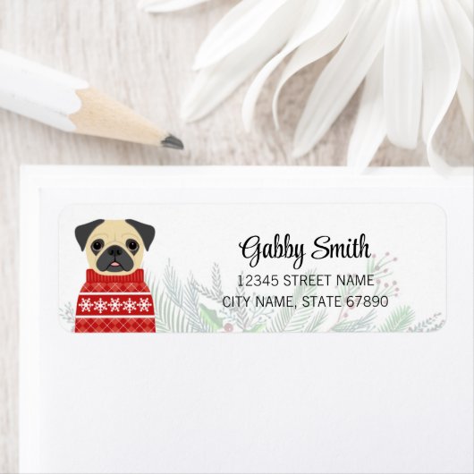 Pug Return Address Labels (Insitu)