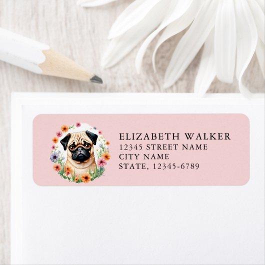 Pug Return Address Labels (Insitu)