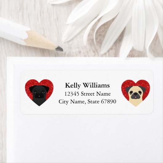 Pug Return Address Labels (Insitu)