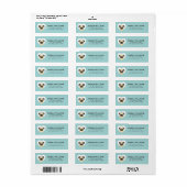 Pug Return Address Labels (Full Sheet)