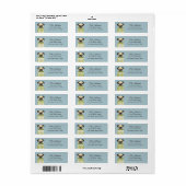 Pug Return Address Labels (Full Sheet)