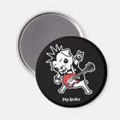 Pug Rocker Magneet (Voorkant / Achterkant)