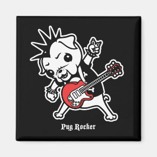 Pug Rocker Magneet