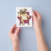 Pug-roker | Werkelijke koele pug Dog Flyer (Hand)