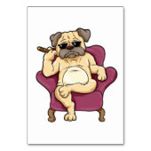 Pug-roker | Werkelijke koele pug Dog Kaart (Voorkant)
