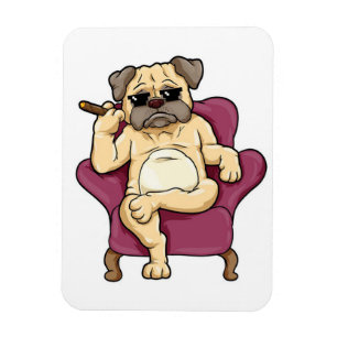 Pug-roker   Werkelijke koele pug Dog Magneet
