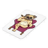 Pug-roker | Werkelijke koele pug Dog Magneet (Linkerzijde)