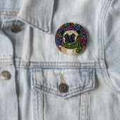 Pug Ronde Button 5,7 Cm (In situ)