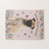 Pug Sad Dog Face game Legpuzzel (Horizontaal)