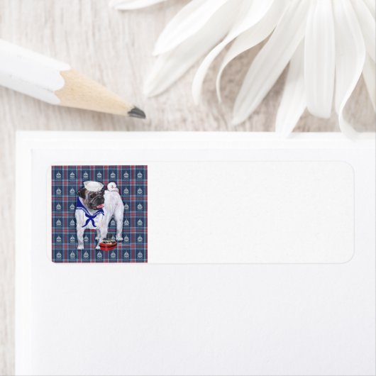 Pug Sailor Etiket (Insitu)