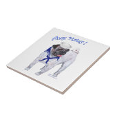 Pug Sailor Tegeltje (Zijkant)