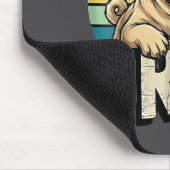 Pug Says Bruhadorable Dog Funny Humor Fashion Meme Muismat (Hoek)