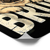 Pug Says Bruhadorable Dog Funny Humor Fashion Meme Poster (Hoek)