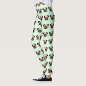 Pug Schattig Hond Liefhebber Patroon Leggings (Links)