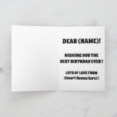 PUG schattig van de hond grappig Kaart (Binnen)