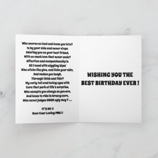 PUG schattig van de hond grappig Kaart