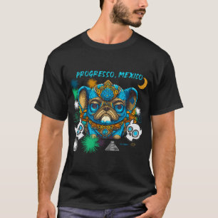 Pug Schedel Candy 5 PROGRESO MEXICO T-shirt