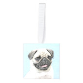 Pug schilderen - Kute Original Dog Art Decoratie (Voorkant)