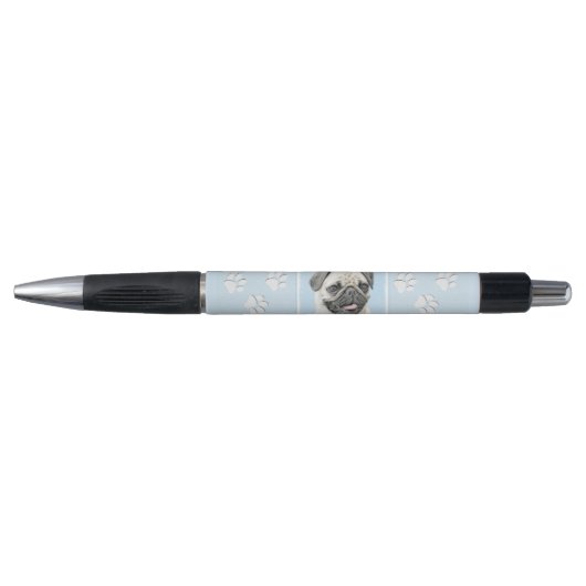 Pug schilderen - Kute Original Dog Art Pen (Voorkant)